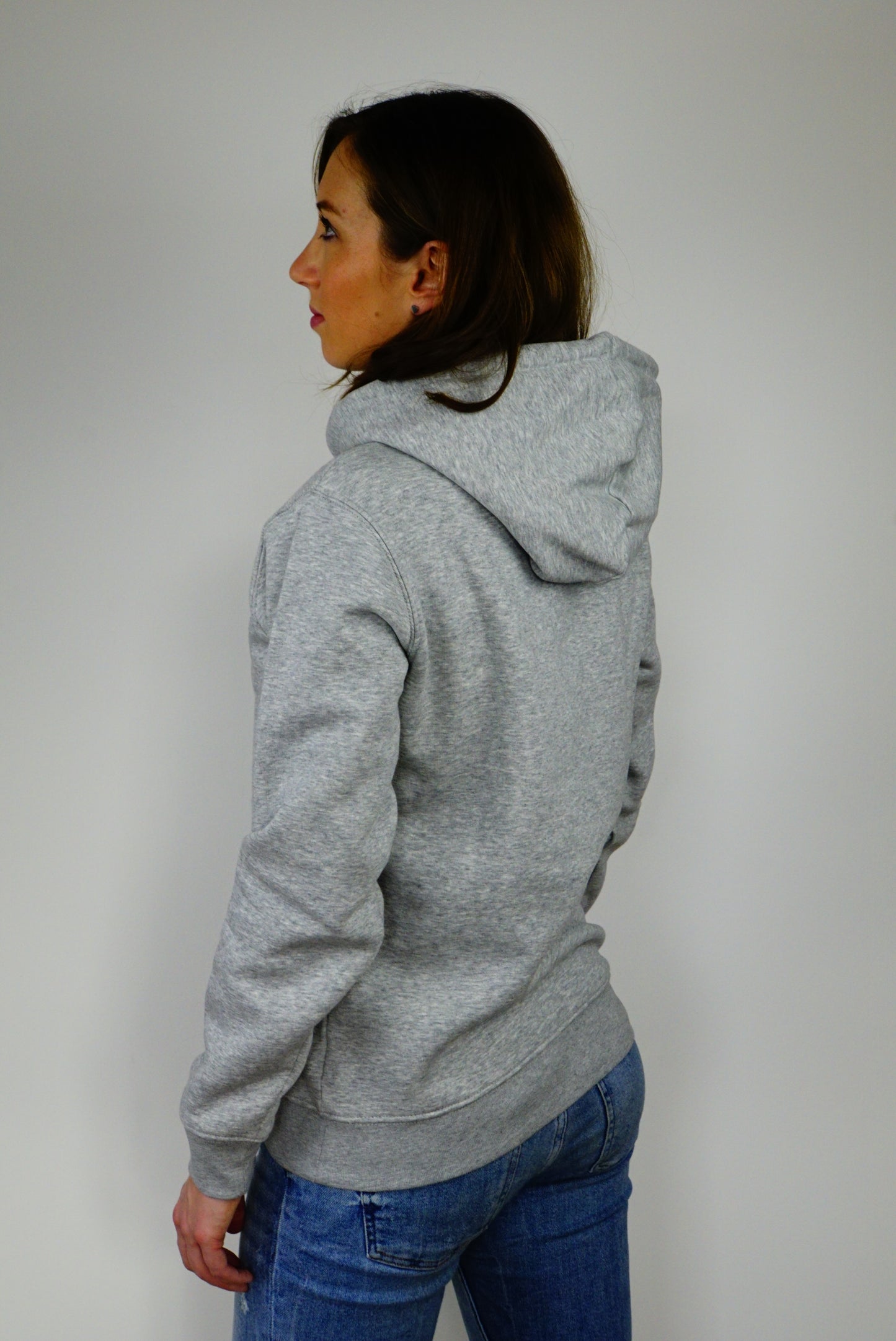 Hoodie grau GET OVER IT