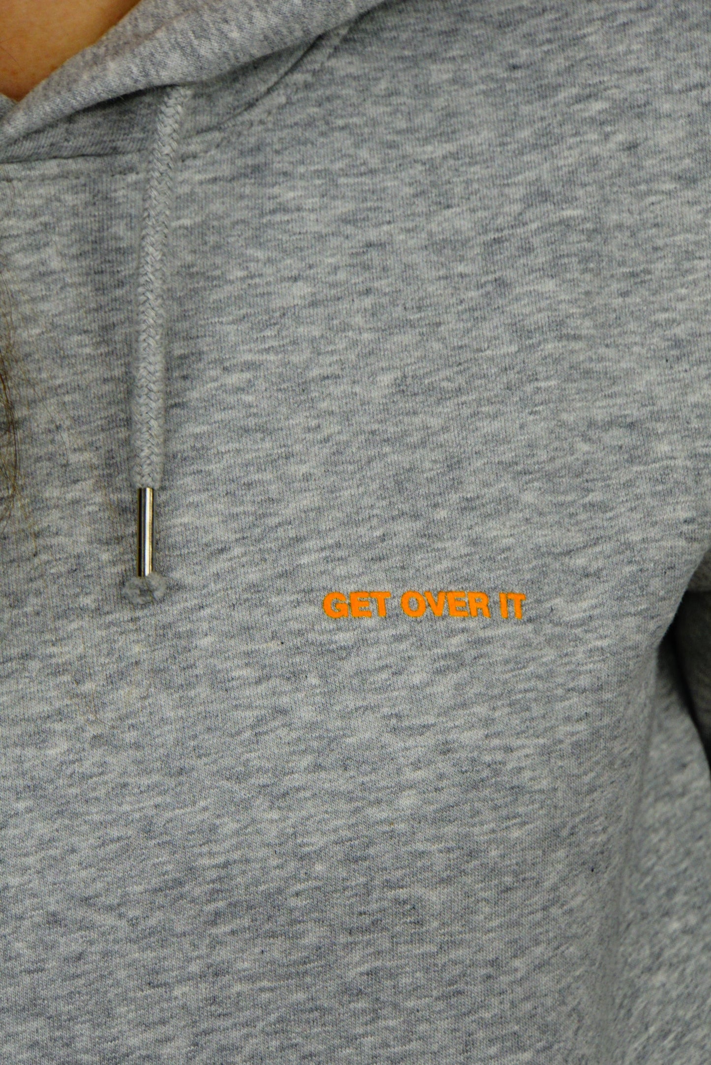Hoodie grau GET OVER IT