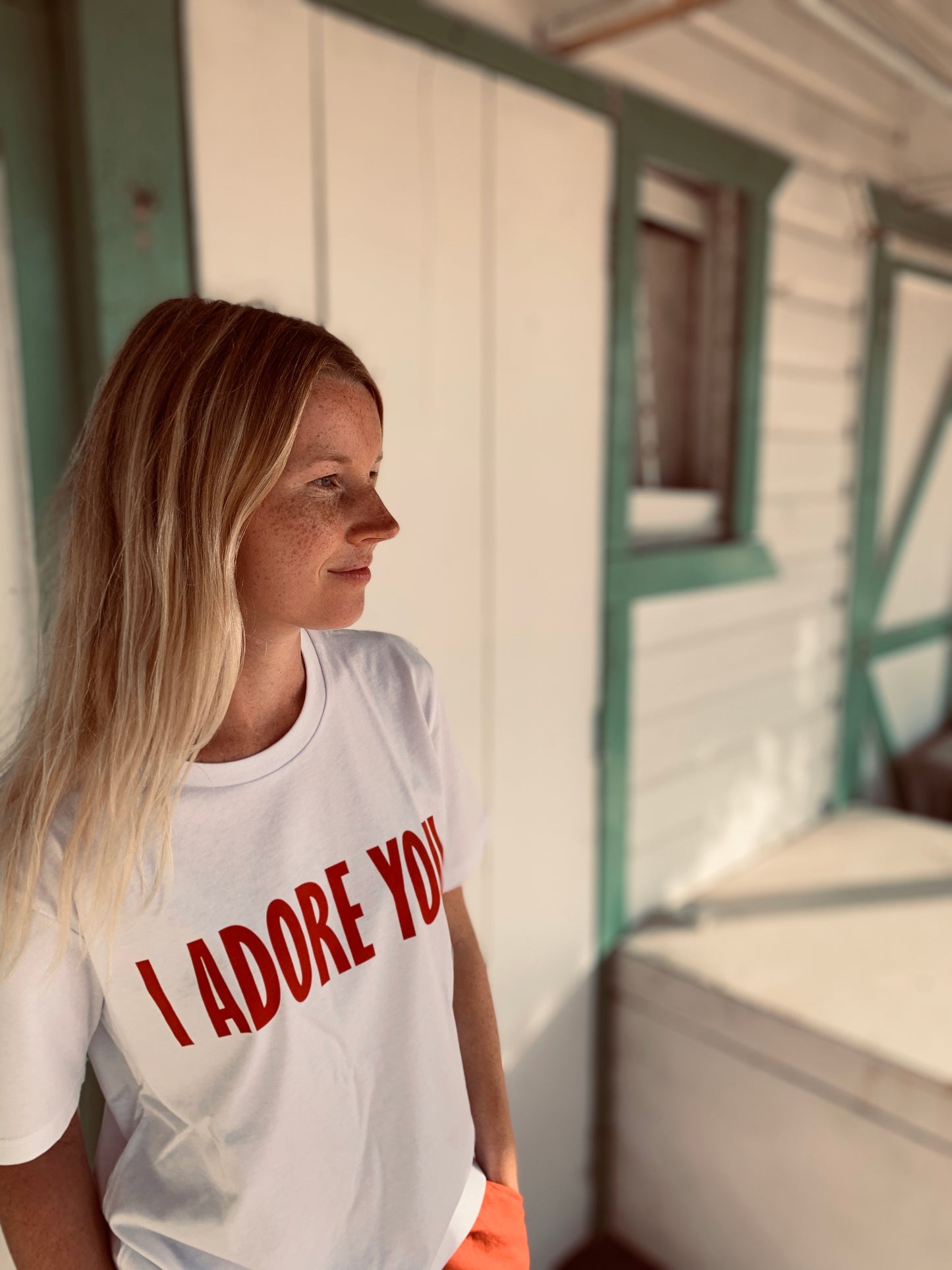 T-Shirt weiß I ADORE YOU