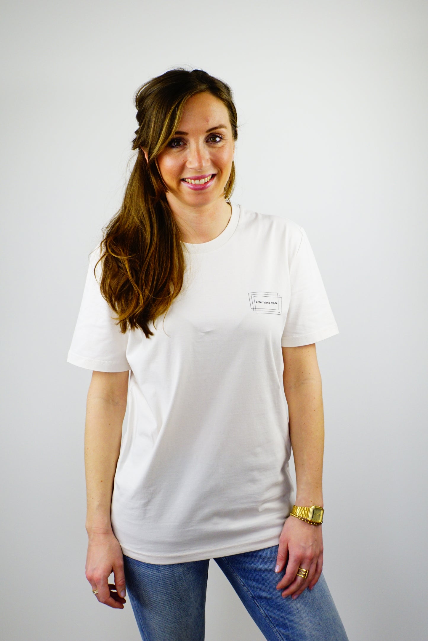 T-Shirt vintage weiß ENTER SLEEP MODE