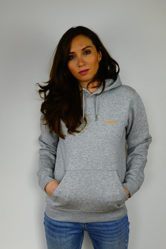 Hoodie grau GET OVER IT