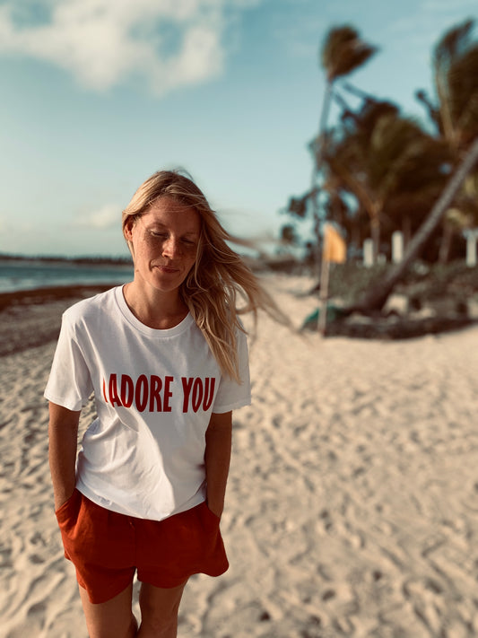 T-Shirt weiß I ADORE YOU