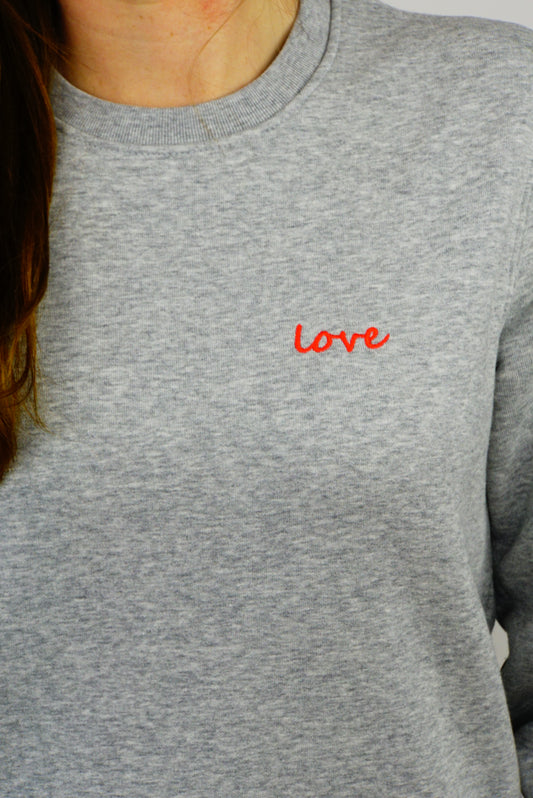 Sweater grau LOVE