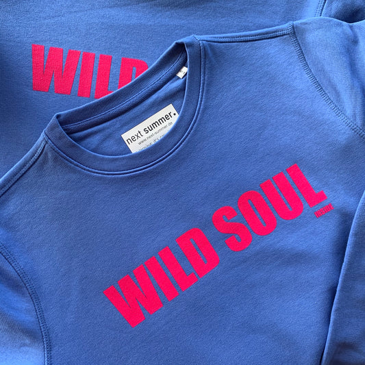 Sweater blau WILD SOUL INSIDE