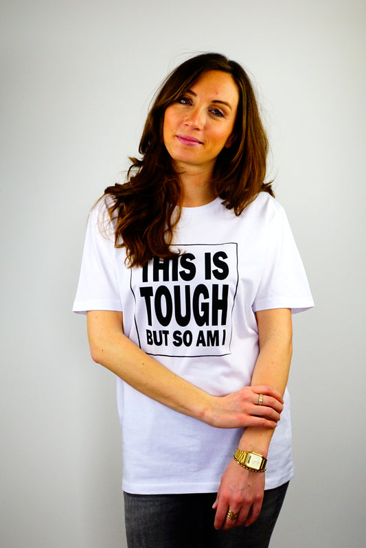 T-Shirt weiß THIS IS TOUGH